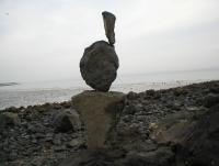 Rock balancing at Crab Cove